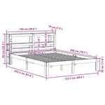 Bed Frame with Headboard without Mattress 120x200 cm 3306045