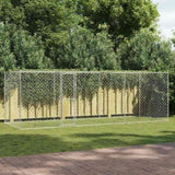Dog Cage Silver 600 x 200 x 200 cm Galvanised Steel 3368310
