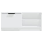 TV Cabinet White 80x35x36.5 cm Engineered Wood 811466