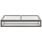 ZNTS Raised Bed with Greenhouse 110x54x120 cm Solid Fir Wood 316472