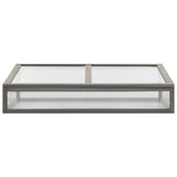 ZNTS Raised Bed with Greenhouse 110x54x120 cm Solid Fir Wood 316472