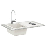 Sink White 780 x 500 mm 80% Quartz and 20% Resin 42028395