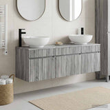 Bathroom Cabinet Set 3 pcs Grey Sonoma 49 x 44.5 x 66.5 cm 3405763