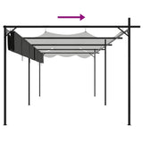 Pergola with Retractable Roof Anthracite 589x292x230 cm 360122