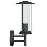 Outdoor Wall Lights 2pcs Black Stainless Steel 4006247