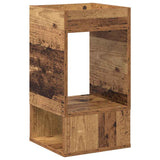 End Table 2 pcs Old Wood 30 x 30 x 56 cm Engineered Wood 890941