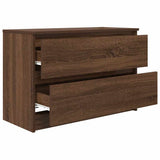 TV Cabinet Brown Oak 80x35x54 cm Engineered Wood 861793