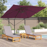 Roma Parasol Red 286 x 284 x 265 cm Aluminium and Polyester 42003341