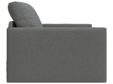 Folding Sofa Bed Dark Grey 74 x 77 x 81 cm Fabric 42030490