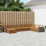 Outdoor Sofa Set 8 pcs Natural 3383727