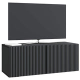 Wall-Mounted TV Cabinet Black 78.5 x 31 x 30 cm Engineered Wood 898546