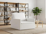 Armchair White 70 x 81 x 82 cm Fabric 42041017