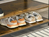 Coat Rack Stand, Free Standing Hall Tree, Coat Stand with Hooks, Bench and Shoe Rack, 100cm 38.5cm T3398P329435