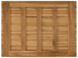 Table Top 70 x 70 x 3.5 cm Square Solid Teak Wood Natural 42033146