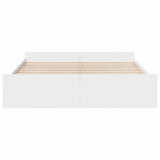 Bed Frame with Drawers without Mattress White 180x200 cm Super King 3280272