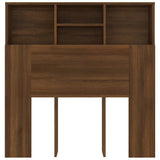 817245 Headboard Cabinet Brown Oak 100x19x103,5 cm
