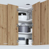 Hanging Cabinet Artisan Oak and White 57 x 57 x 80 cm 884297