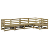 5 Piece Garden Sofa Set Impregnated Wood Pine 3299433