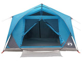 Tunnel Tent with Roof Blue 10-Person Polyester and Steel 42028662