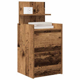 Bedside Cabinets with 2 Drawers 2 pcs Old Wood 38x34x80 cm 861370