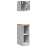 Garage Cabinets 2 pcs Concrete Grey Engineered Wood 3328263
