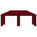 Garden Gazebo 6 x 3 m Burgundy Polyester and Steel 190 3376017