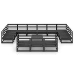 14 Piece Garden Lounge Set Solid Pinewood 3076238