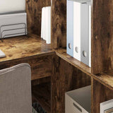 Corner Desk Smoked Oak 101.5 x 149.5 x 149.5 cm Engineered Wood 3337245