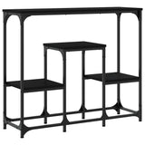 Console Table Black 89.5x28x76 cm Engineered Wood 833383
