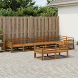 Outdoor Sofa Set 8 pcs Natural Solid Acacia Wood 3382667