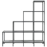 Bookcase Grey Sonoma 122x30x132 cm Engineered Wood and Metal 845444