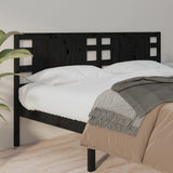 Headboard Black 206x4x100 cm Solid Wood Pine 818794