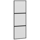 Sliding Door with Hardware Set 76x205 cm Tempered Glass&Aluminium 3332938