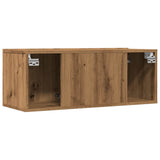 ZNTS TV Cabinets Wall-mounted 2 pcs Artisian Oak 80x30x30 cm 857016