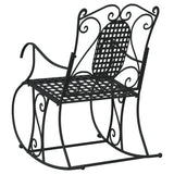 Rocking Bench Black Steel Standard Rocking Bench Rectangular 318830