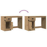 Desk with Drawer Artisan Oak 50 x 115 x 75 cm Engineered Wood 862823