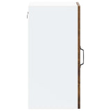 Kitchen Wall Cabinet with Glass Door Kalmar Smoked Oak Engineered Wood 853532