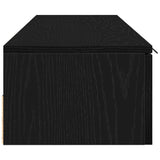 Wall-mounted Cabinet 2 pcs Black Oak 68 x 30 x 20 cm 3333074
