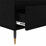 TV Cabinet with Drawer Black Oak 100 x 34.5 x 44.5 cm 881779