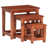 Nesting Tables 3 pcs Solid Acacia Wood 286263