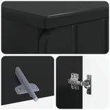 3 Piece Bathroom Cabinet Set ZWOLLE Black Engineered Wood 3417433