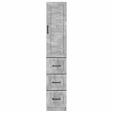 Cabinet Set 2 pcs Concrete Grey 33 x 34.5 x 87 cm 3416973