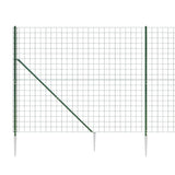 Wire Mesh Fence with Spike Anchors Green 2.2x10 m 154135