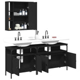 Bathroom Cabinet Set Black 3214725