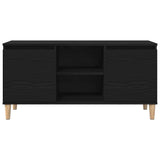TV Cabinet Black Oak 102 x 35 x 50 cm Engineered Wood 862584