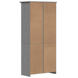 Bookcase BODO Grey 80x40x172 cm Solid Wood Pine 355058