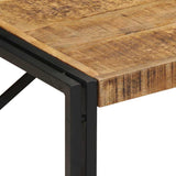 Coffee Table 100x100x35 cm Solid Rough Wood Mango 4016667