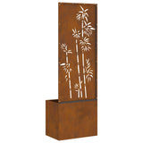 Garden Privacy Screen Floral Rusty 50 x 150 cm Weathering steel 876454