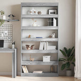 Book Cabinet Grey Sonoma 100 x 30 x 198 cm Engineered Wood 3345118
