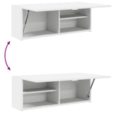 Bathroom Wall Cabinet White 80x25x30 cm Engineered Wood 860076